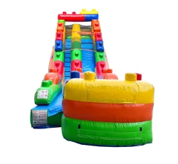 xsl wd18 block front 1778689717 18FT Building Blocks Waterslide (Wet/Dry)