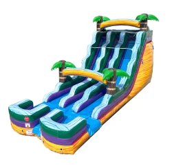 xsl wd18dblr ytm 3qtr 1 1778690815 18FT Dual Lane Tropical Waterslide (Wet/Dry)